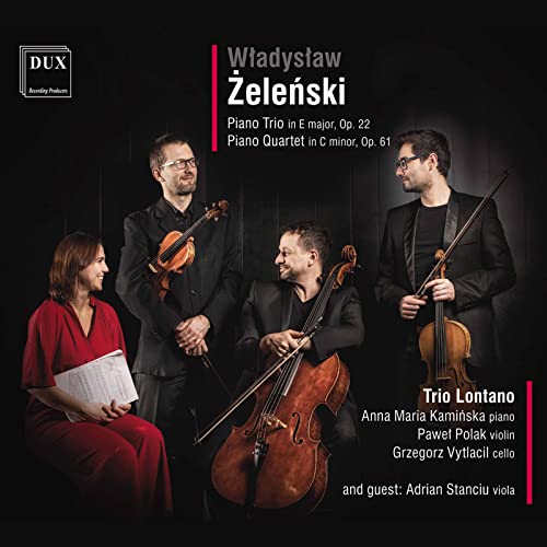 CD cover featuring four musicians with string instruments, dark background.