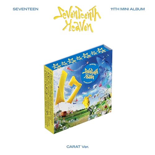 Seventeen’s “Seventeenth Heaven” album Carat version, colorful box with kite imagery.