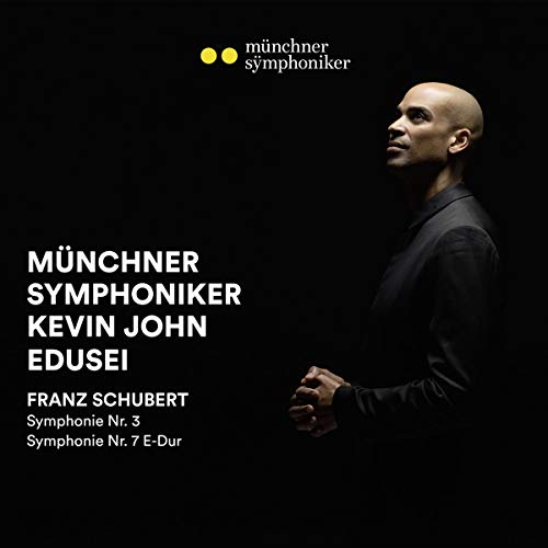 CD cover featuring conductor Kevin John Edusei and text: Schubert Symphonies.
