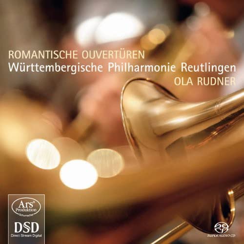CD cover featuring a brass instrument and orchestral text.