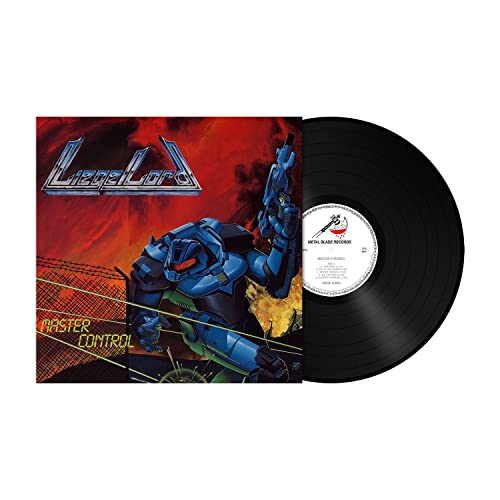 Liege Lord “Master Control” vinyl record with robot album art.