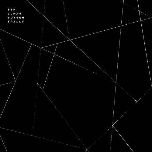 Black album cover with white geometric lines, text reads "Ben Lukas Boysen - Spells".