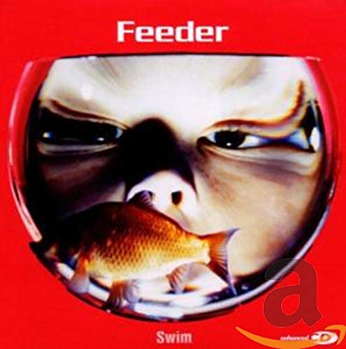 CD cover for Feeder’s “Swim” featuring a fish in an eye-shaped bowl.