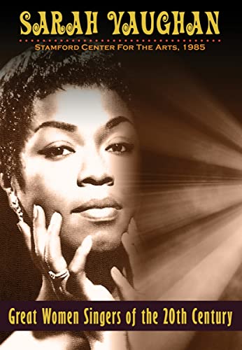 DVD cover featuring a portrait of jazz singer Sarah Vaughan.