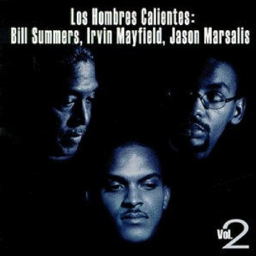 "CD cover with three men's faces and white text on a dark background."