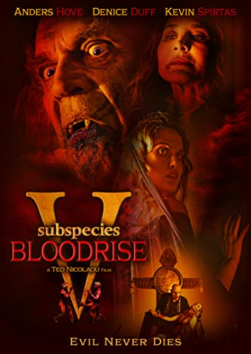 Subspecies V: Bloodrise" DVD cover featuring frightened faces and vampire imagery.