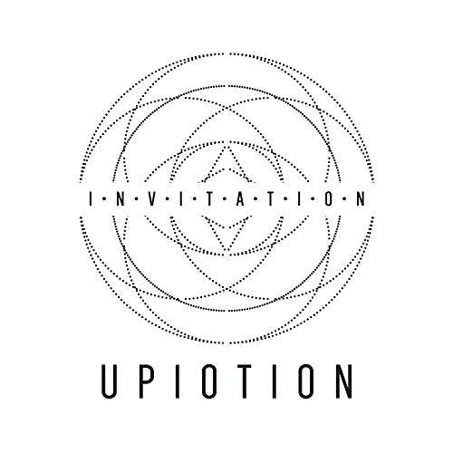 Up10tion “Invitation” CD cover: circular dotted design with band name.