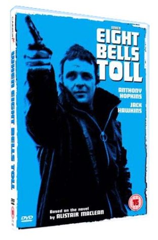 DVD cover for When Eight Bells Toll featuring Anthony Hopkins holding a gun.