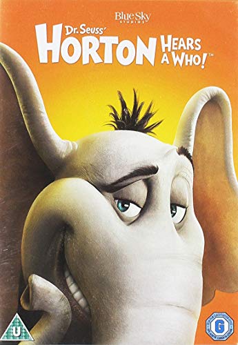 DVD cover featuring an animated elephant with a concerned expression against an orange background.