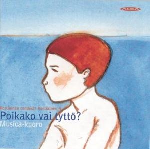 A CD cover featuring a watercolor illustration of a child against a blue background.
