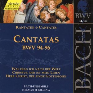 CD cover for Bach cantatas BWV 94-96, featuring angelic figures.
