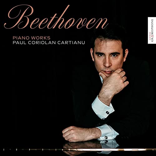 CD cover featuring pianist Paul Coriolan Cartianu and "Beethoven" text.