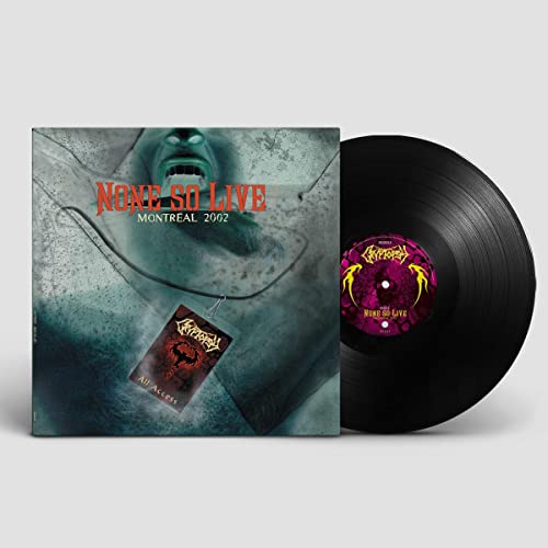 Cryptopsy “None So Live” vinyl record with distressed album art.