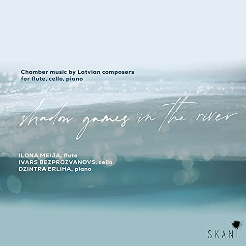 "CD cover with tracklist and barcode, featuring a light blue background with white bokeh."
