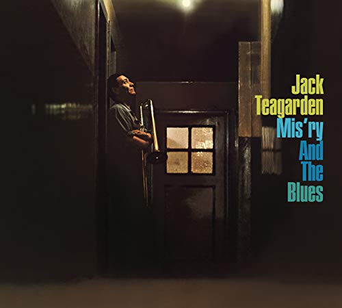 Jack Teagarden album cover featuring a trombonist in a doorway.