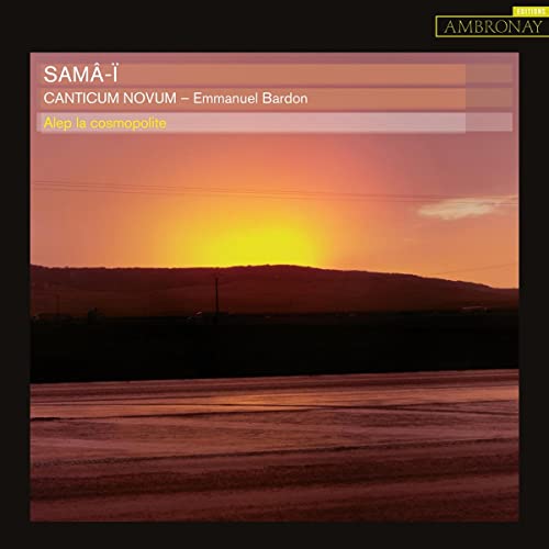 CD cover: sunset over a landscape, text “Sama-I, Canticum Novum”.