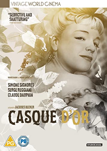DVD case for the 1959 French film *Casque d'Or*, black and white imagery.