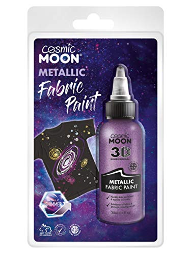 Cosmic Moon Metallic Fabric Paint Purple