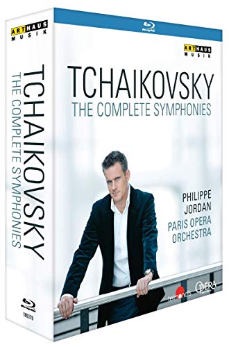 DVD cover for Tchaikovsky symphonies featuring conductor Philippe Jordan.