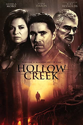 DVD cover for "Hollow Creek" featuring three concerned faces and a shadowy figure.