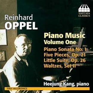 CD cover with Reinhard Oppel's photo and piano music details.