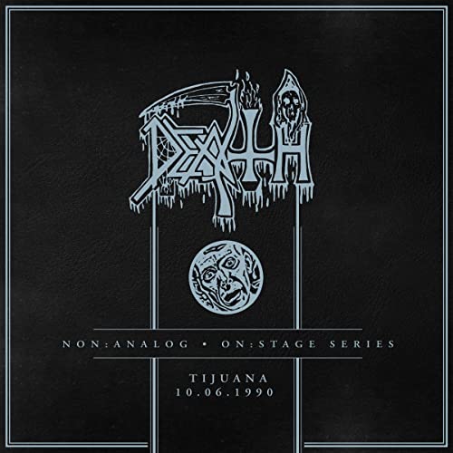 CD cover for Death’s “Non:Analog - On:Stage Series” live album, Tijuana 1990.