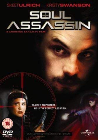 DVD cover for "Soul Assassin" featuring a man’s intense face and gun.