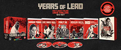 Blu-ray box set of five Italian crime thrillers from 1973-1977.