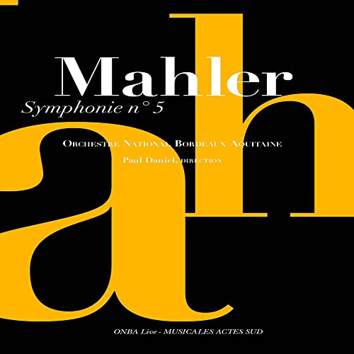 CD cover for Mahler’s Symphony No. 5 by Orchestre National De Bordeaux.