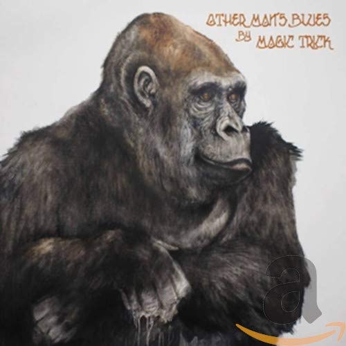 CD cover featuring a painted portrait of a gorilla looking somber.