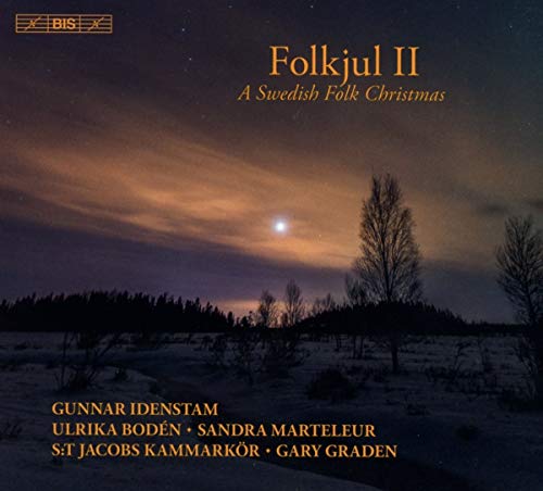 A CD cover featuring a serene night sky with a full moon and silhouetted trees.