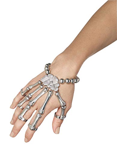 Smiffys 45601 Skeleton Hand Bracelet (One Size)
