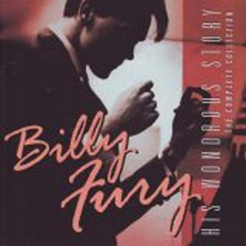 CD cover featuring singer Billy Fury in profile with red text.