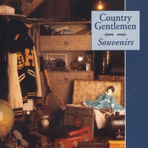 "CD cover with 'Country Gentlemen Souvenirs' text, surrounded by vintage memorabilia and antique items."