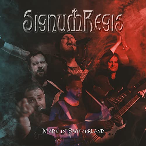Band Signum Regis performing, with band name and āMade in Switzerlandā text.