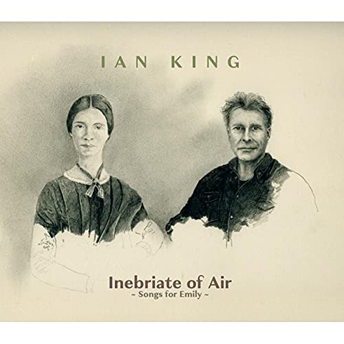 CD cover: Ian King’s “Inebriate of Air” featuring portraits of two people.