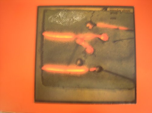 Vinyl record cover: abstract orange and black design, text reads "Miroslav Vitous Group".
