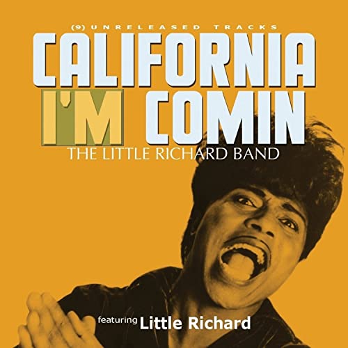 CD cover for Little Richard’s “California I’M Comin” album, featuring his portrait.