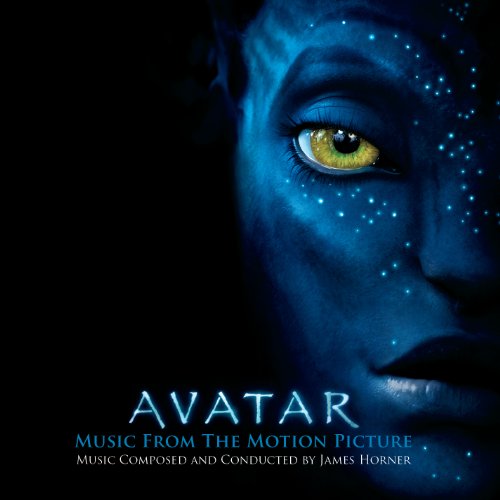 "CD cover featuring a blue-painted face with glowing yellow eye and blue dots."