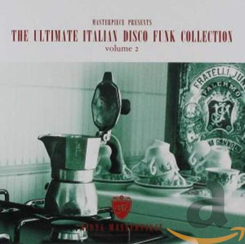 CD cover: stovetop, moka pot, teacups, and Italian signage in muted tones.