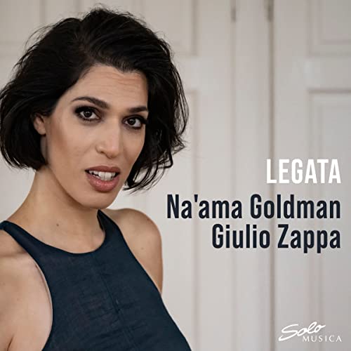 CD cover featuring a portrait of Na'ama Goldman and text "LEGATA".
