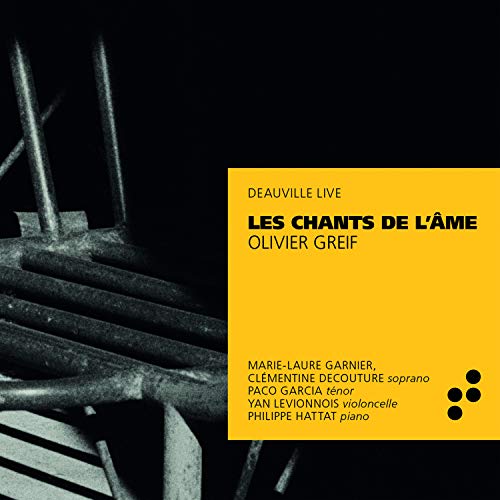 A CD cover with a black-and-white image and a yellow text box overlay.
