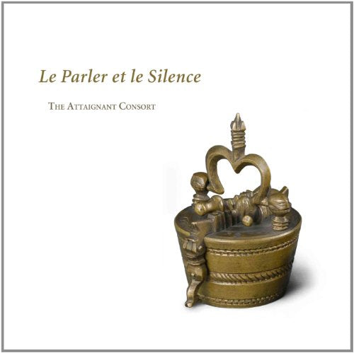 CD cover featuring a bronze ornate container with text "Le Parler et le Silence".