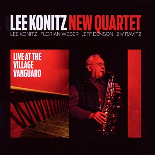 Lee Konitz album cover featuring a portrait of the saxophonist.