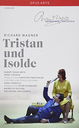 DVD cover for "Tristan und Isolde" featuring a man and woman in dramatic pose.