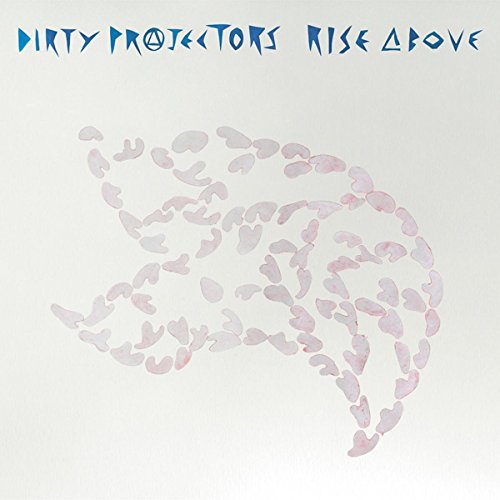 Album cover for Dirty Projectors’ “Rise Above” featuring a bird-like shape.