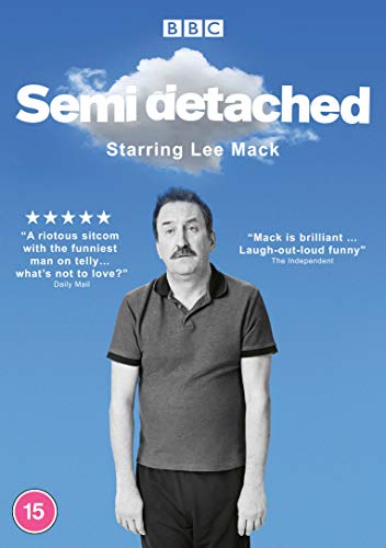DVD cover for āSemi-detachedā featuring Lee Mack against a blue background.