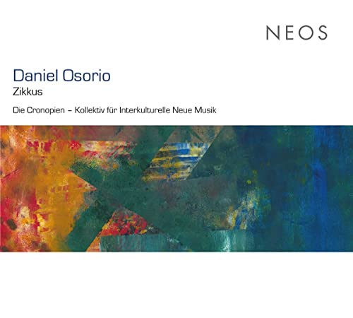 CD cover for Daniel Osorio’s “Zikkus” with abstract painted design.