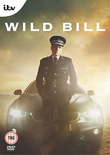 DVD cover of "Wild Bill" featuring a police officer standing in front of a car.