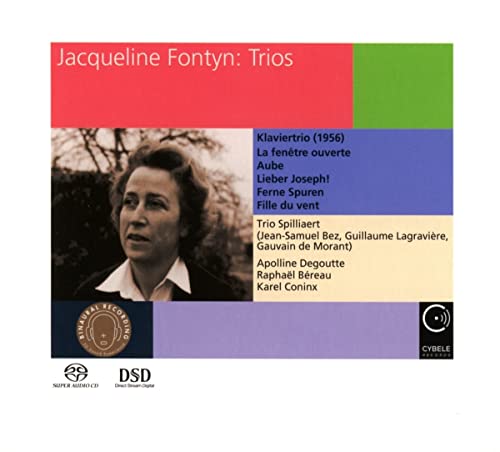 CD cover featuring portrait of Jacqueline Fontyn with colorful blocks.